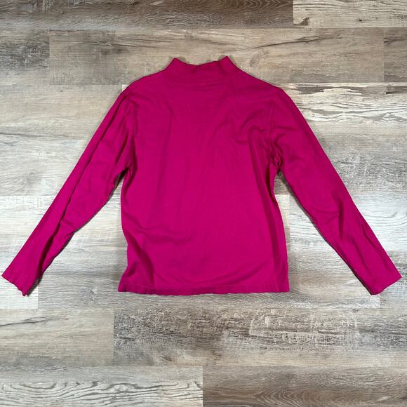 Calvin Klein Jeans Vintage Pink Mock Neck Shirt - Size Large - Picture 4 of 6